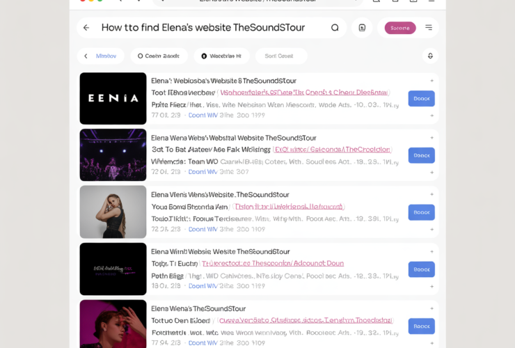 How to Find Elenas Website TheSoundsTour – A Complete Guide for Curious Listeners